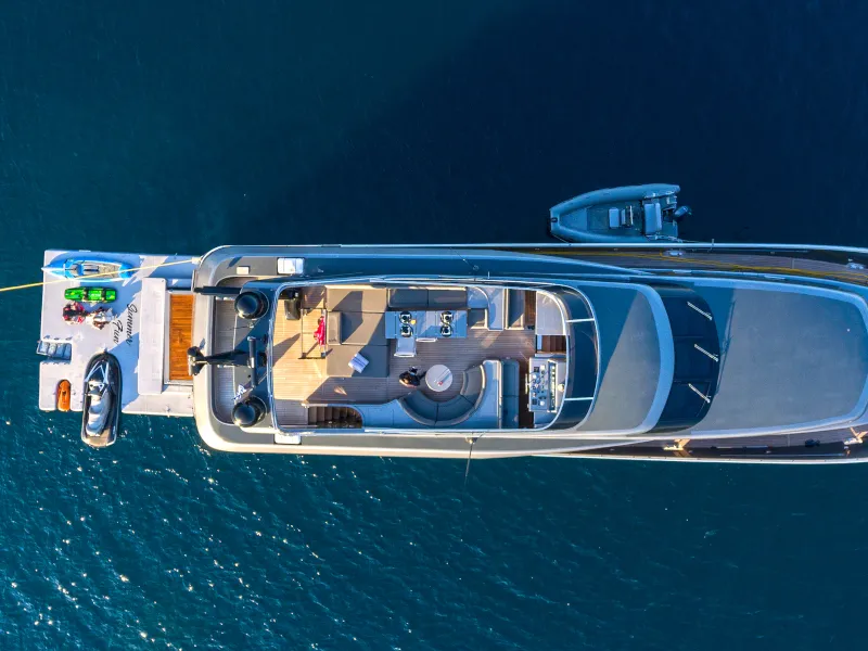 Exterior view of SUMMER FUN, a Admiral Yachts Admiral 101 yacht at Athens, Greece