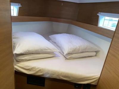 Cabin on JOSI, a Elan Impression 45.1 sailboat at Grad Šibenik, Croatia