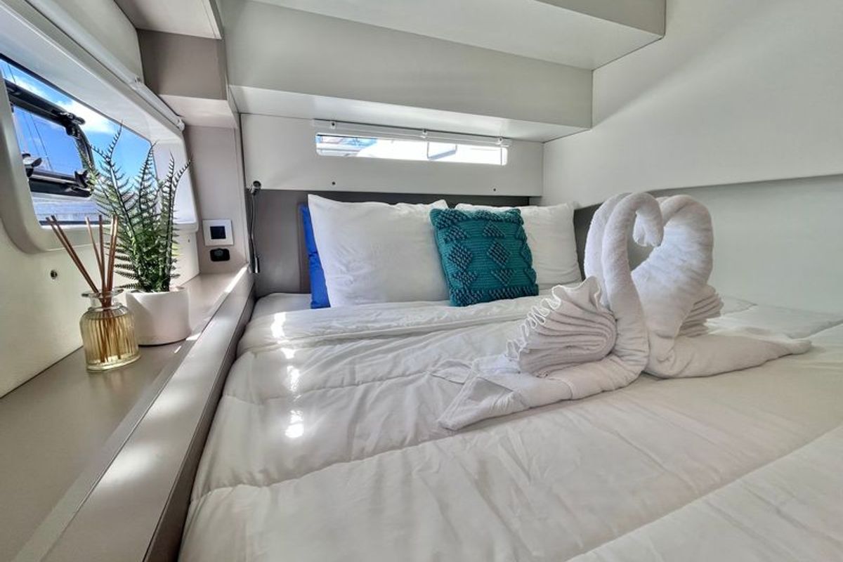 Cabin on Hard Deck, a Bali 4.2 catamaran at Parham Town, British Virgin Islands
