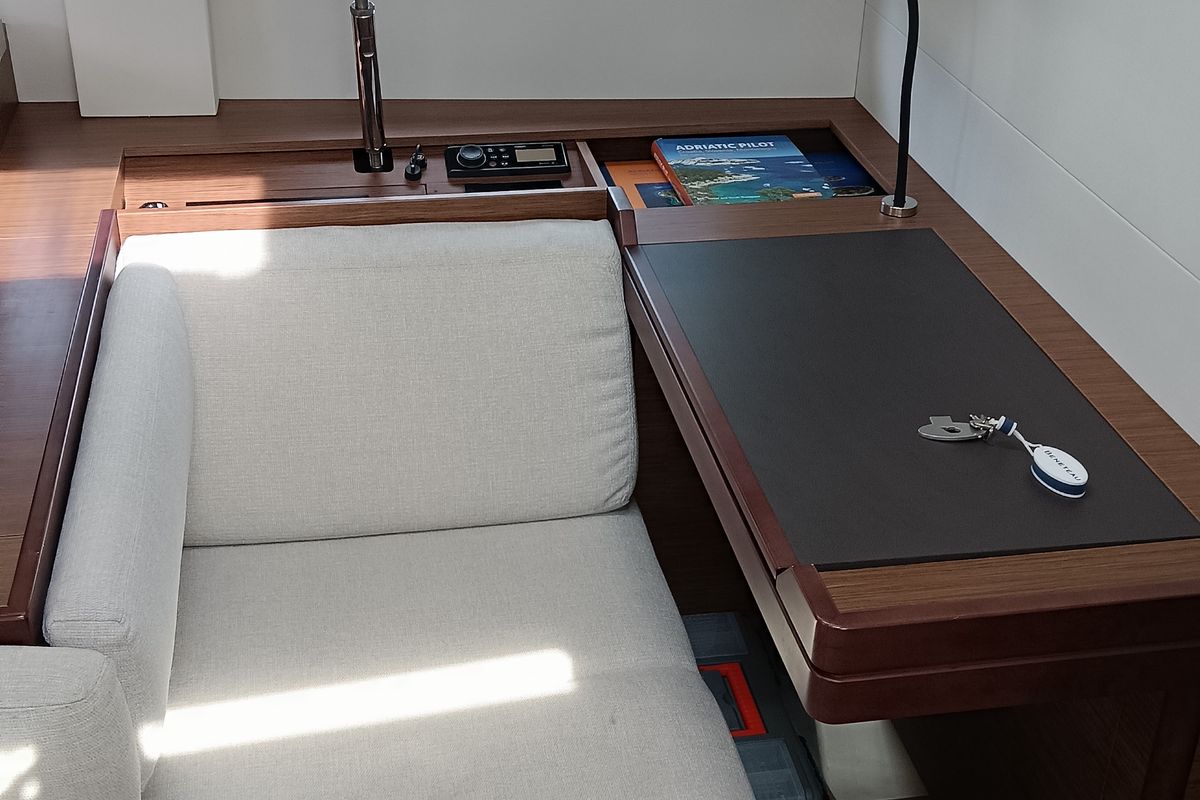 Salon of Alba, a Beneteau Oceanis 51.1 sailboat at Dubrovnik, Croatia