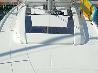 Deck of Alba, a Beneteau Oceanis 51.1 sailboat at Dubrovnik, Croatia