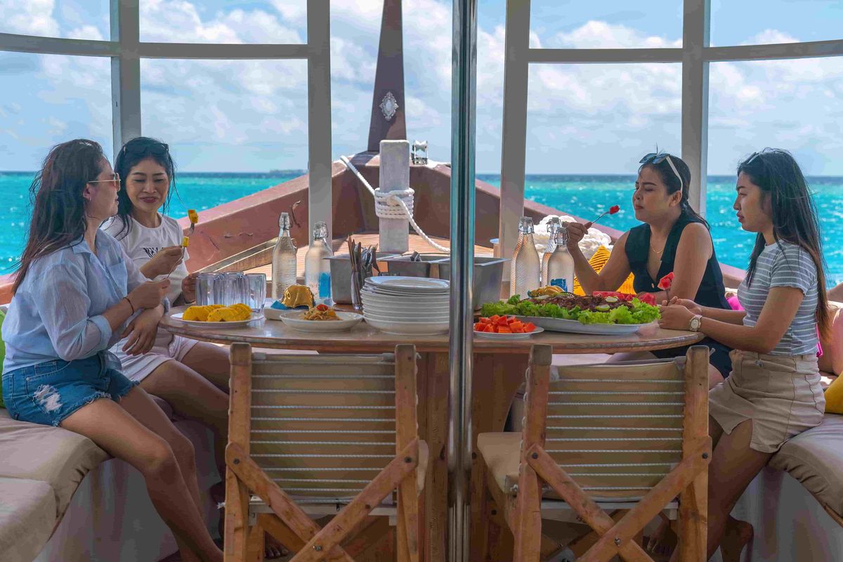 Deck of Atoll Villa, a Gulet Motoryacht yacht at Malé, Maldives