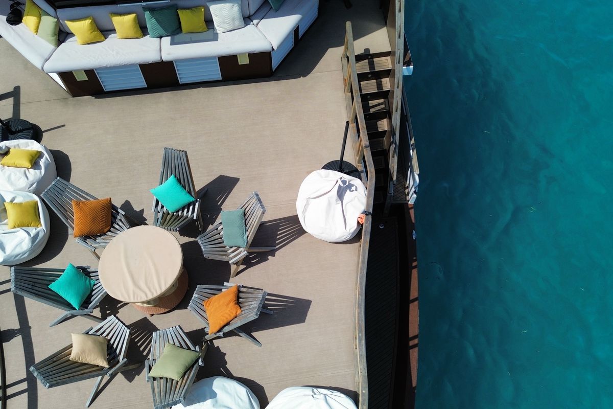 Deck of Atoll Villa, a Gulet Motoryacht yacht at Malé, Maldives