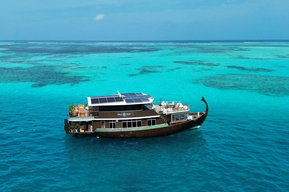 Exterior view of Atoll Villa, a Gulet Motoryacht yacht at Malé, Maldives