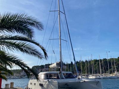Exterior view of JANGADA, a Nautitech 40 Open catamaran at Primošten, Croatia