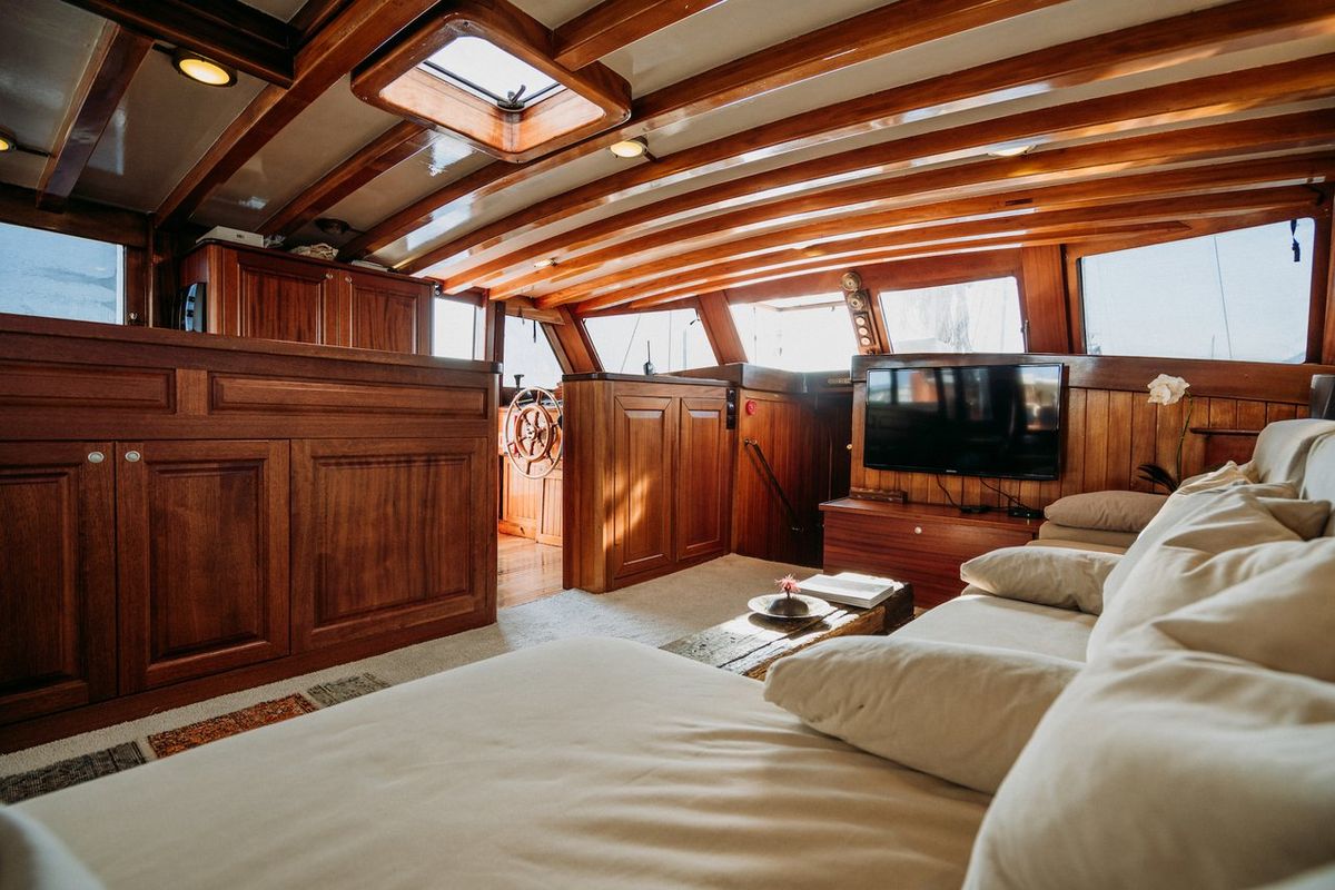 Cabin on Beyaz Lale, a Custom Made Beyaz Lale yacht at Kos, Greece