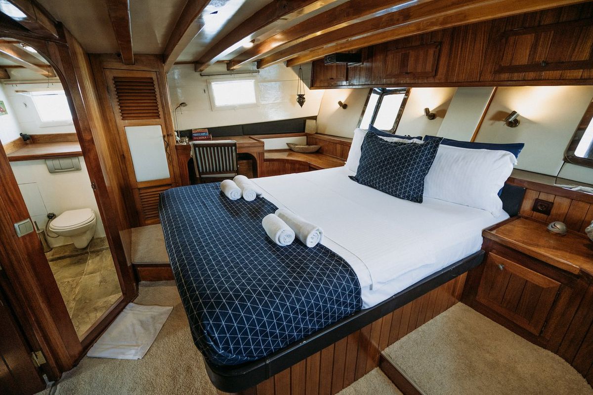 Cabin on Beyaz Lale, a Custom Made Beyaz Lale yacht at Kos, Greece