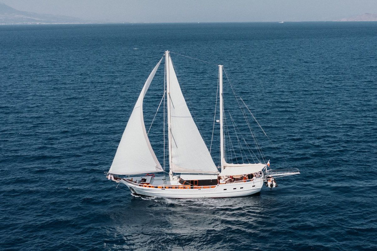Exterior view of Beyaz Lale, a Custom Made Beyaz Lale yacht at Kos, Greece