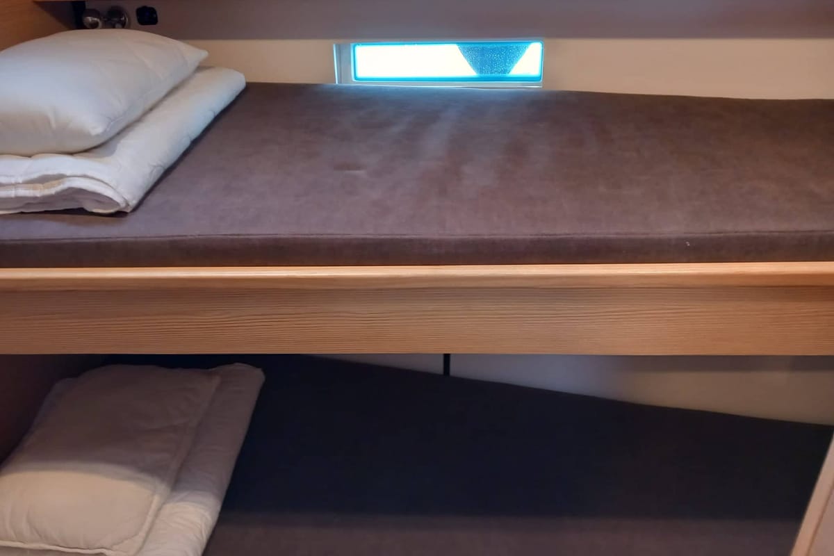 Cabin on KATHARINA, a D&D Kufner 56 sailboat at Grad Biograd na Moru, Croatia
