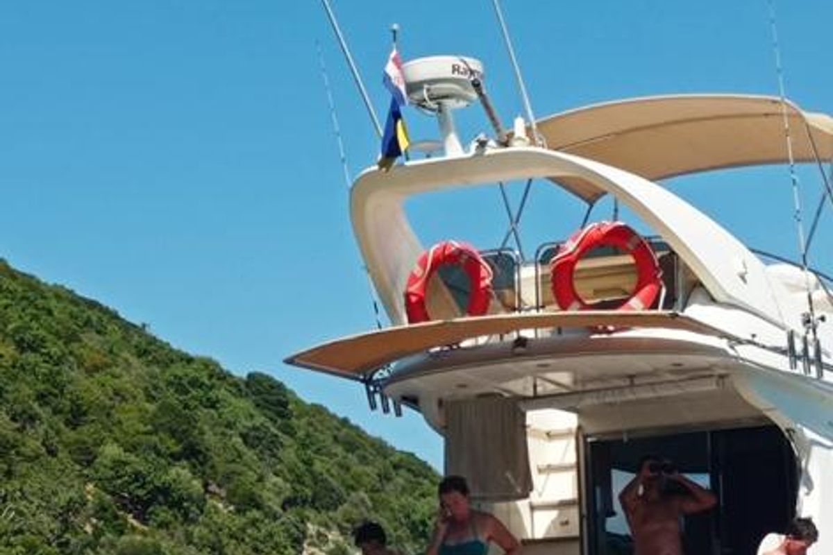 Exterior view of Running On Waves, a Gulet Altair Zafir 42 motorboat at Grad Pula, Croatia