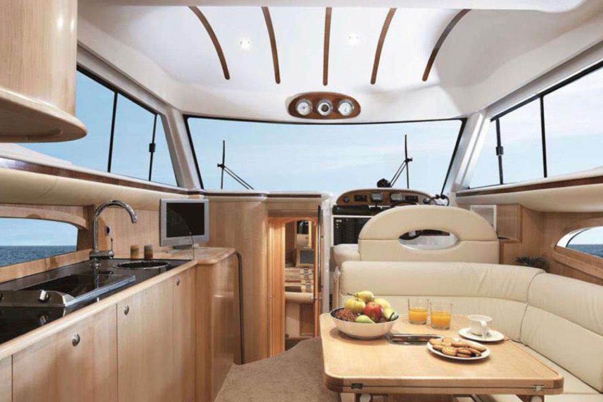 Salon of Running On Waves, a Gulet Altair Zafir 42 motorboat at Grad Pula, Croatia