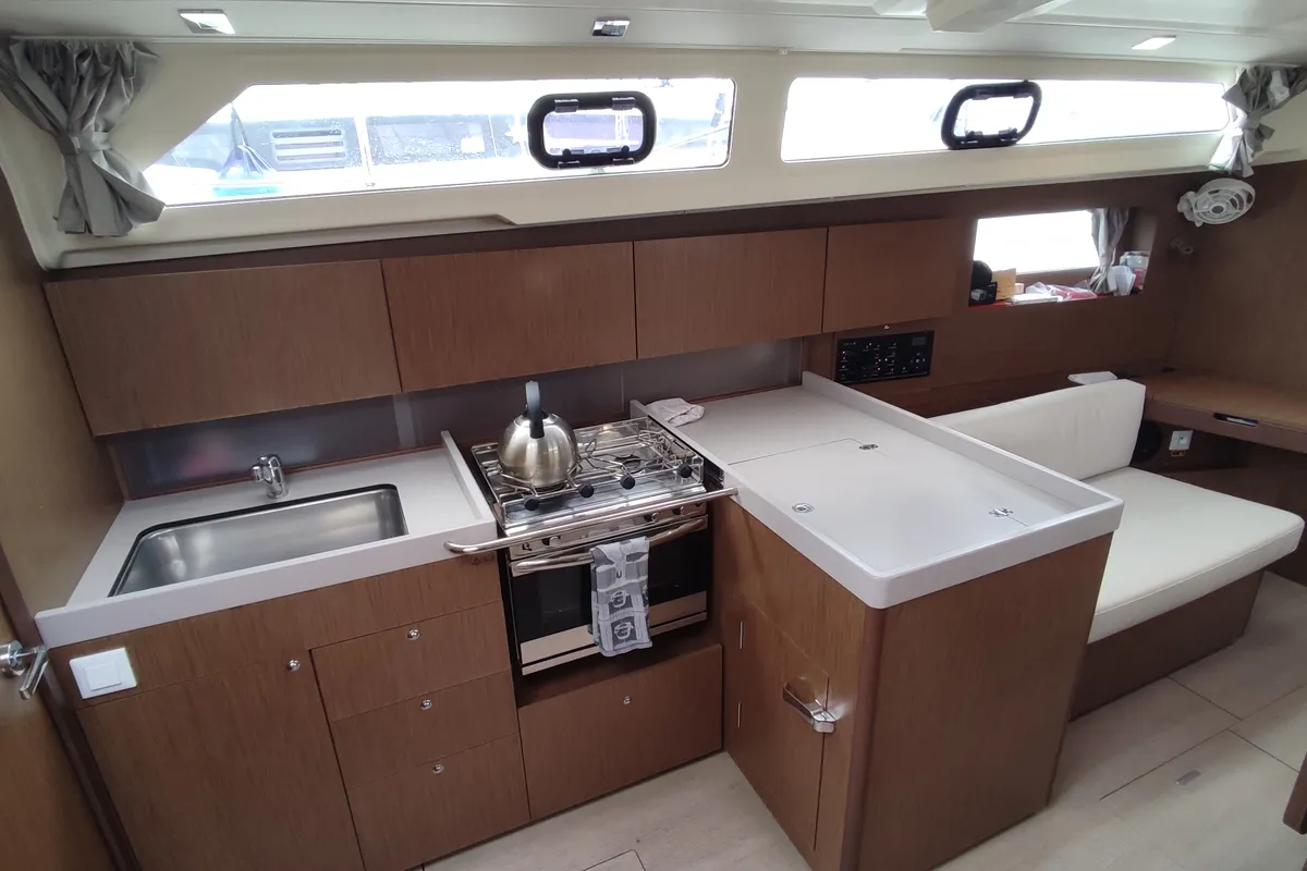 Galley of Maera, a Beneteau Oceanis 41.1 sailboat at Volos Municipality, Greece