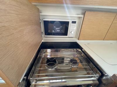 Galley of Elysium, a Elan Impression 45 sailboat at Zadar, Croatia