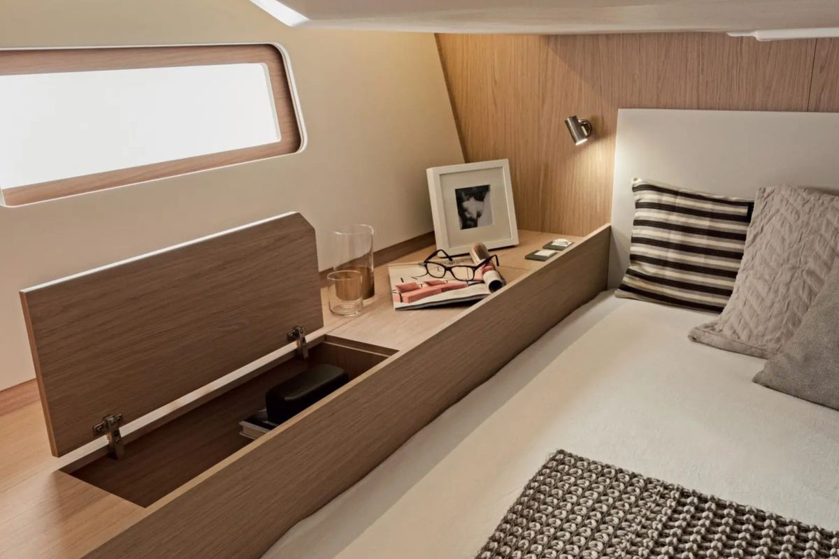 Cabin on Adriatic Sense 1, a Beneteau Oceanis 51.1 sailboat at Primošten, Croatia