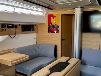 Salon of Iron Man, a Elan E6 sailboat at Pirovac, Croatia