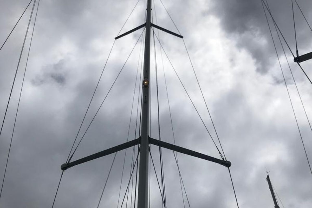 Alboran Limoncello, a Jeanneau Sun Odyssey 419 sailboat at Elephant Butte Estates, United States