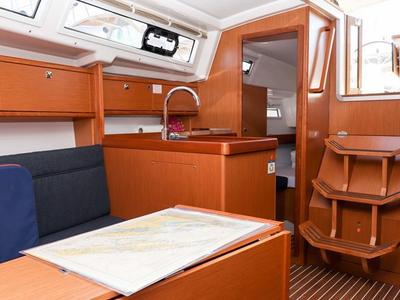 Galley of Aria, a Bavaria Cruiser 34 sailboat at Grad Biograd na Moru, Croatia