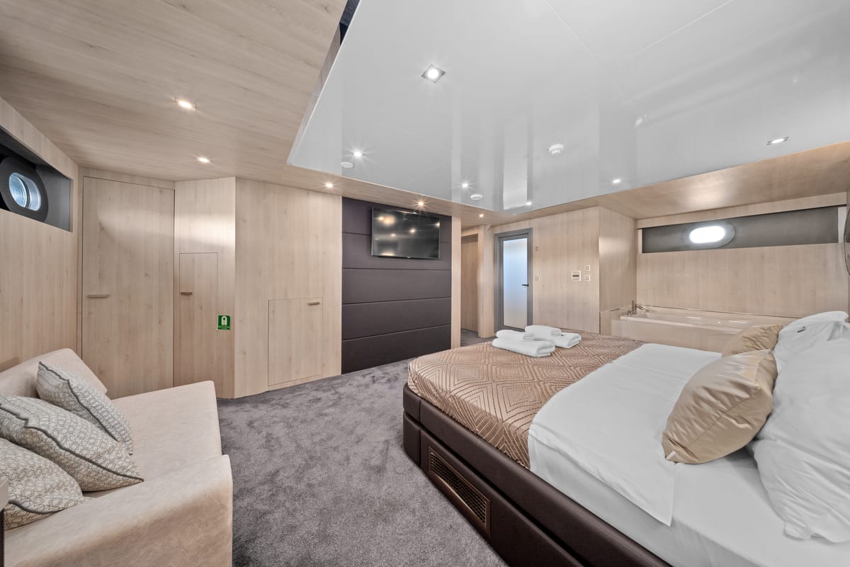 Cabin on Dalmatino, a Gulet Luxury Sailing Yacht sailboat at Split, Croatia