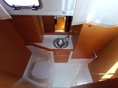 Head on Fearless, a Jeanneau Sun Odyssey 379 sailboat at Municipal Unit of Lefkada, Greece
