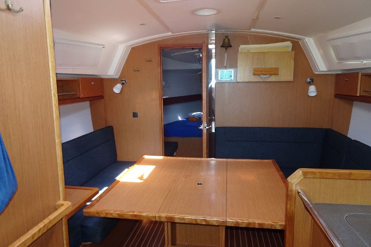Salon of ADORA, a Bavaria Cruiser 36 sailboat at Primošten, Croatia