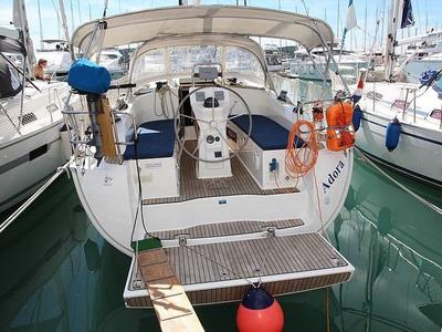 Deck of ADORA, a Bavaria Cruiser 36 sailboat at Primošten, Croatia