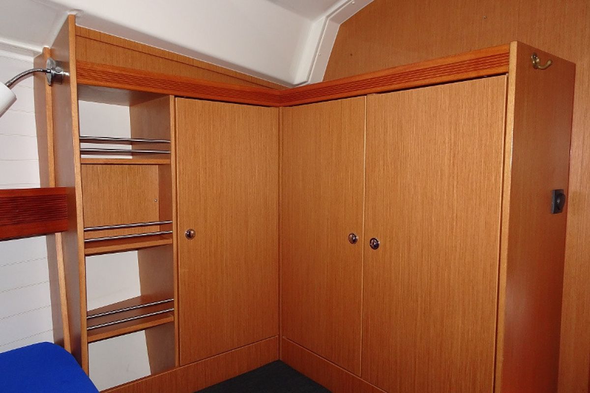 Cabin on ADORA, a Bavaria Cruiser 36 sailboat at Primošten, Croatia