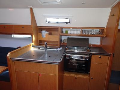 Galley of ADORA, a Bavaria Cruiser 36 sailboat at Primošten, Croatia
