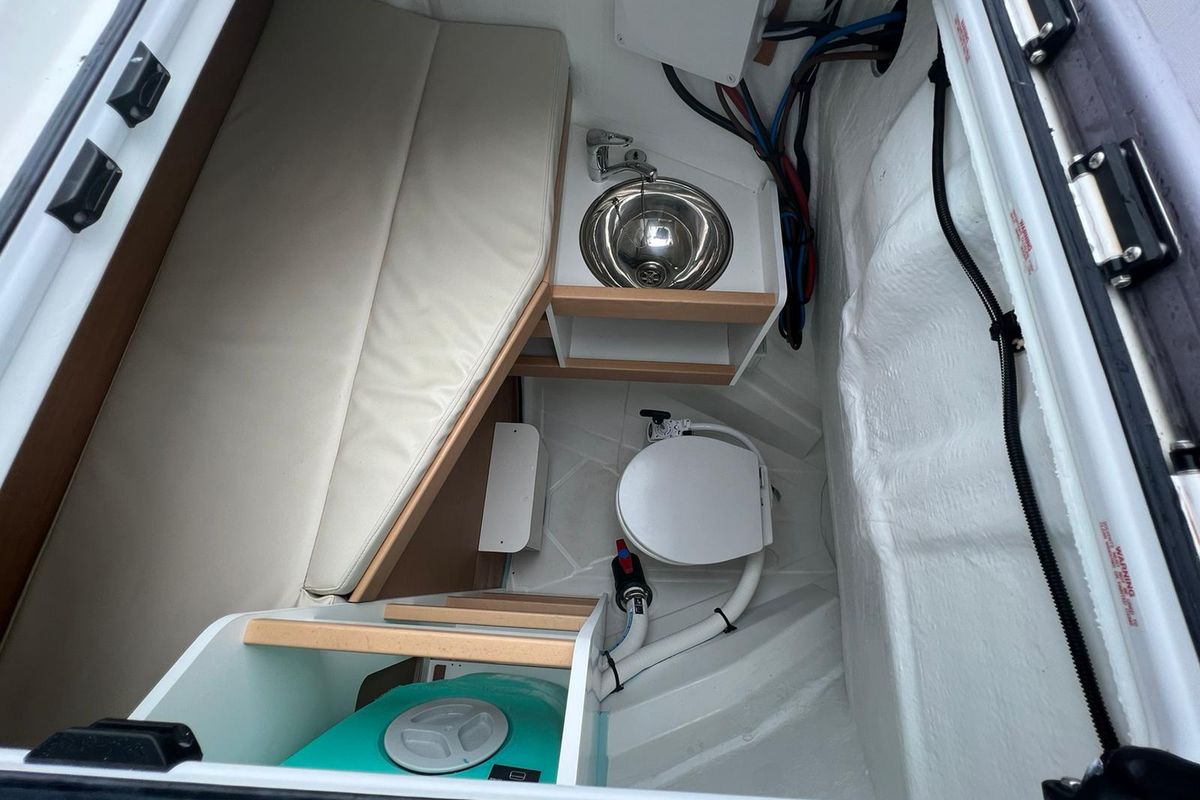 Head on Rigel, a Jeanneau Sun Odyssey 490 sailboat at Salerno, Italy
