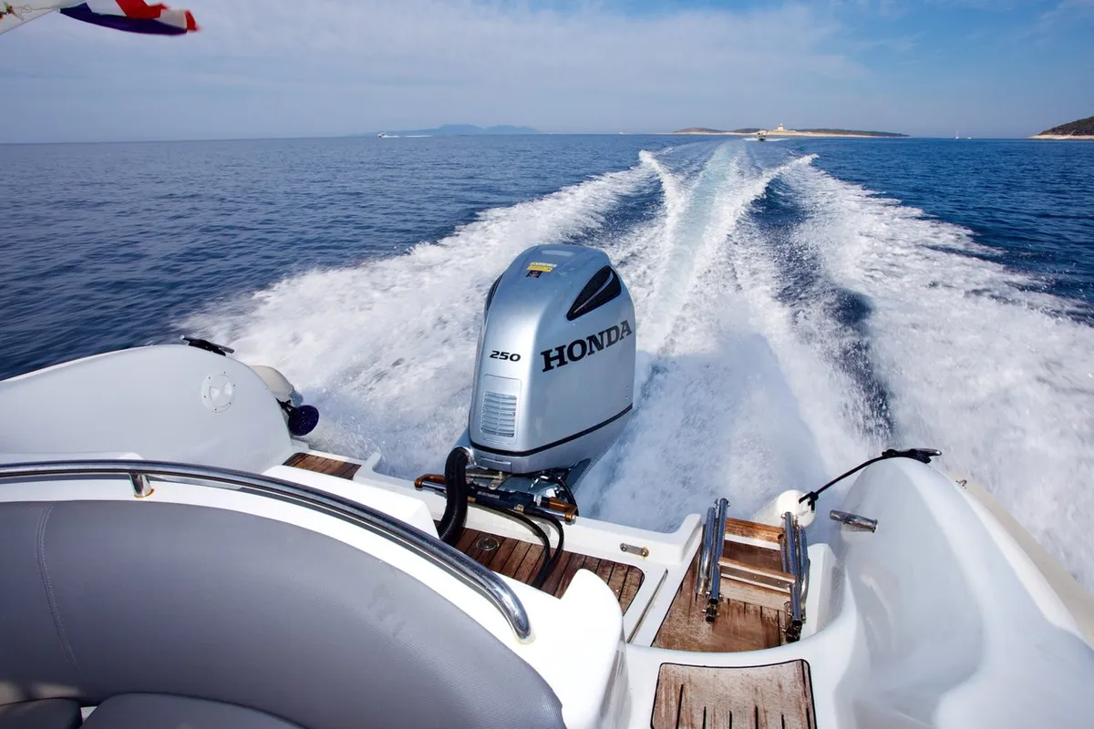 Flyer 828, a sailboat at Hvar town, Croatia