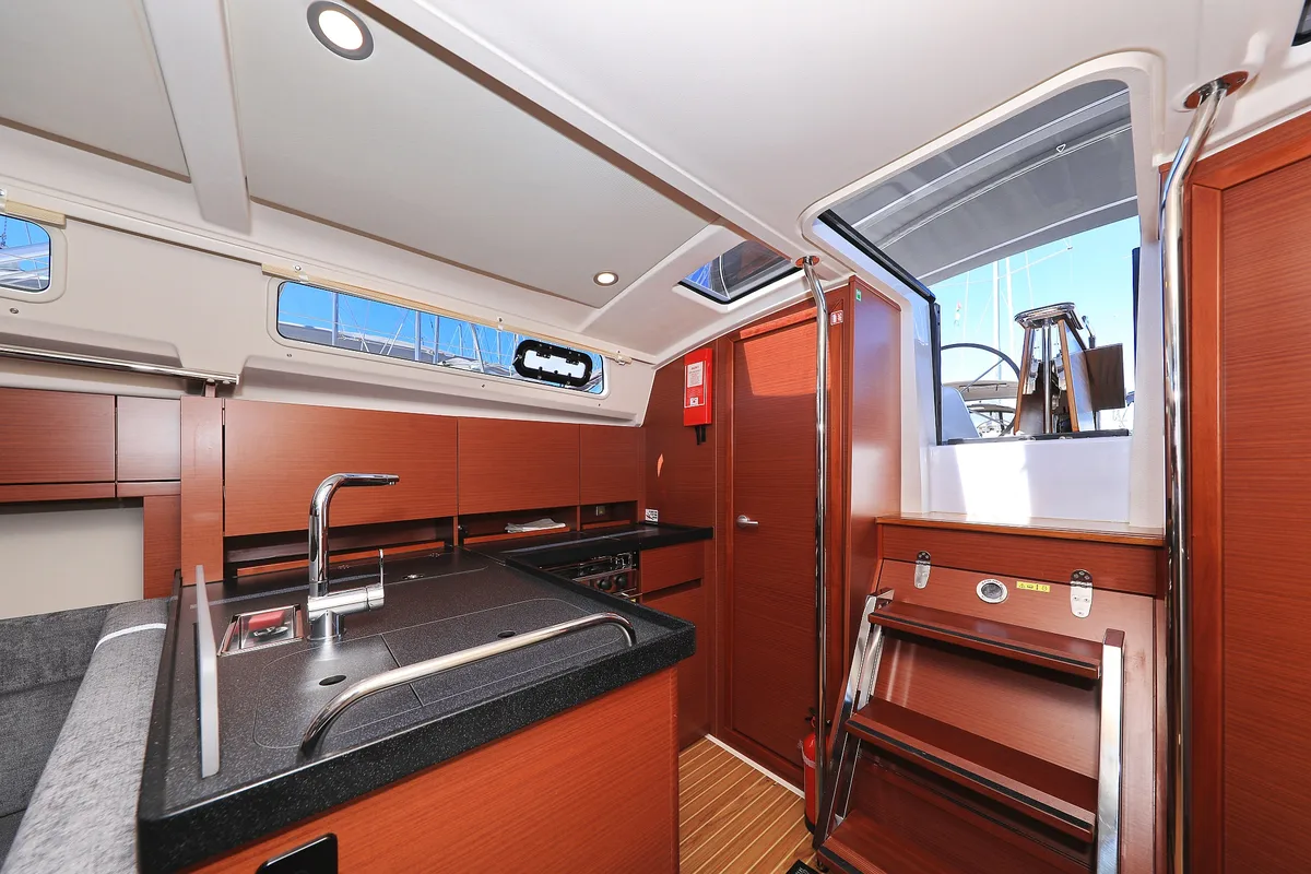 Galley of Sweet Summer, a Hanse Yachts Hanse 388 sailboat at Grad Kaštela, Croatia