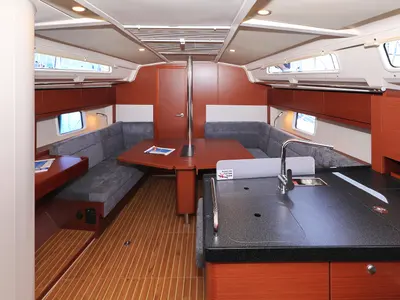 Salon of Sweet Summer, a Hanse Yachts Hanse 388 sailboat at Grad Kaštela, Croatia