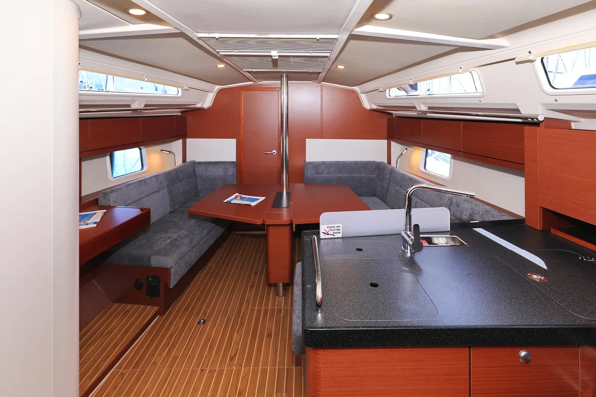 Salon of Sweet Summer, a Hanse Yachts Hanse 388 sailboat at Grad Kaštela, Croatia