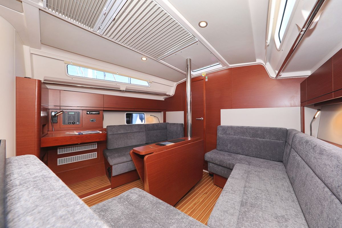 Salon of Sweet Summer, a Hanse Yachts Hanse 388 sailboat at Grad Kaštela, Croatia