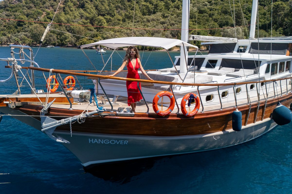 Exterior view of Hangover, a Gulet Gulet gulet at Marmaris, Turkey