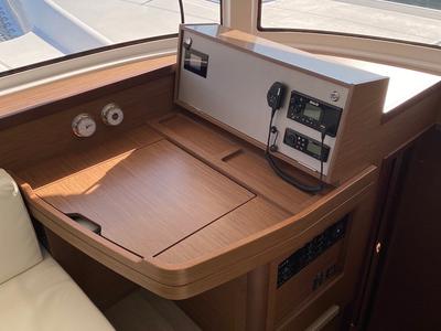 Cockpit of Proxima Centauri, a Lagoon 42 catamaran at Tonnarella, Italy