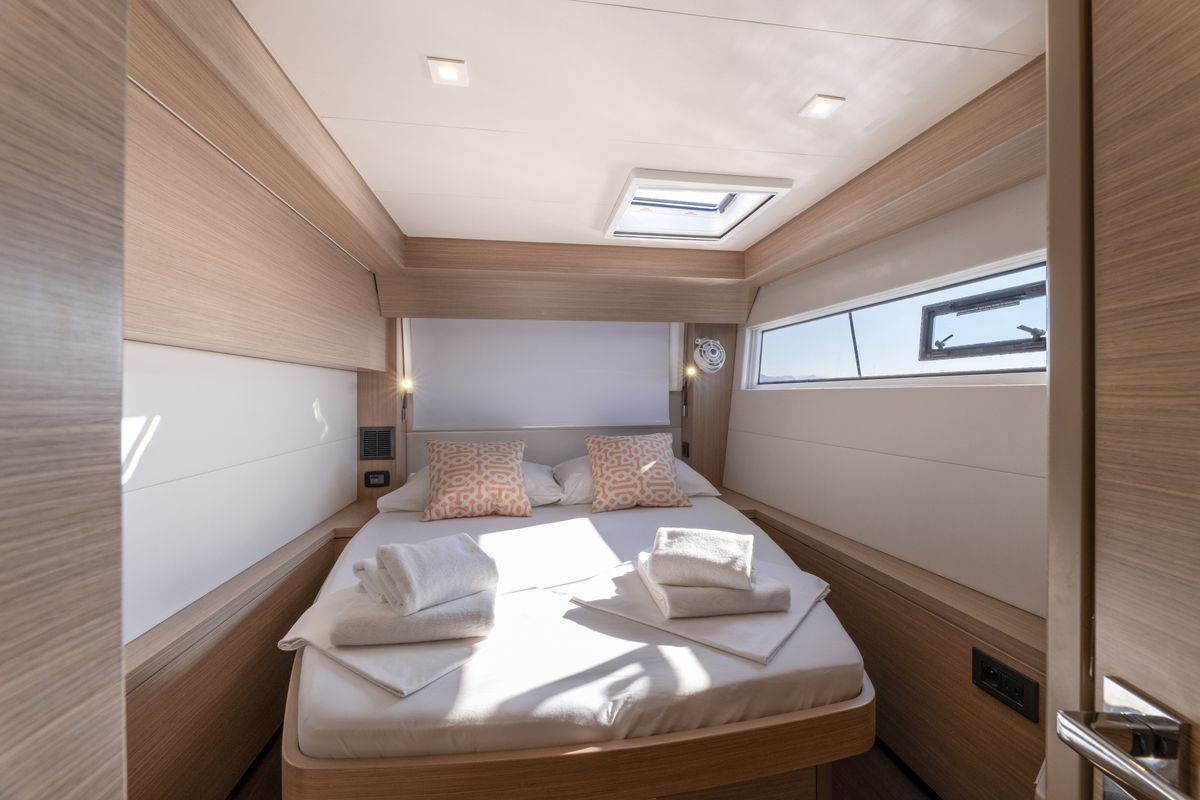 Cabin on REALITY, a Lagoon 51 catamaran at Split, Croatia