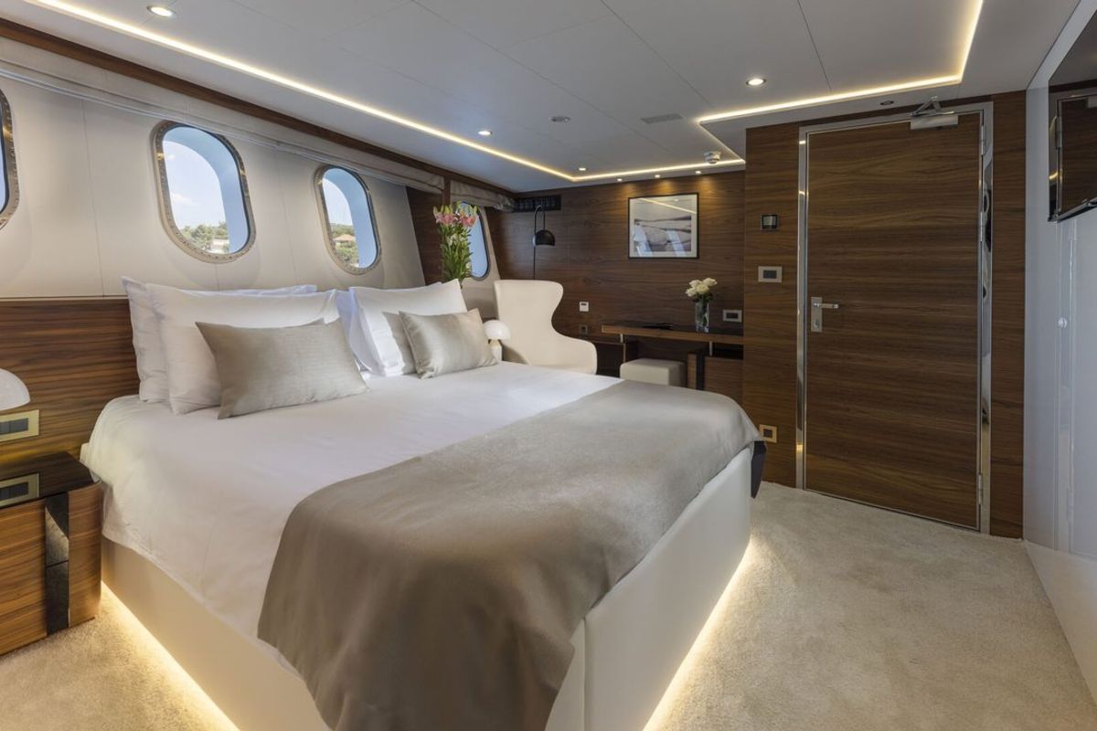 Cabin on Anthea, a Odisej Ltd MY Custom Anthea yacht at Split, Croatia