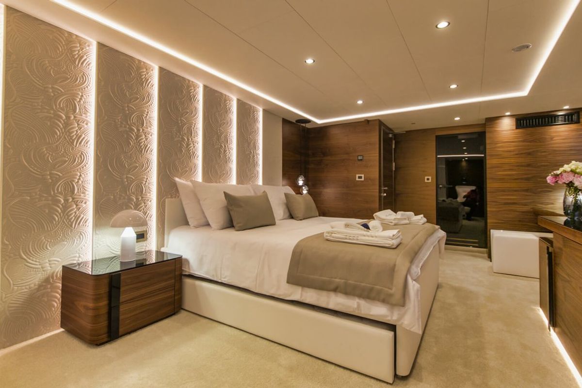 Cabin on Anthea, a Odisej Ltd MY Custom Anthea yacht at Split, Croatia