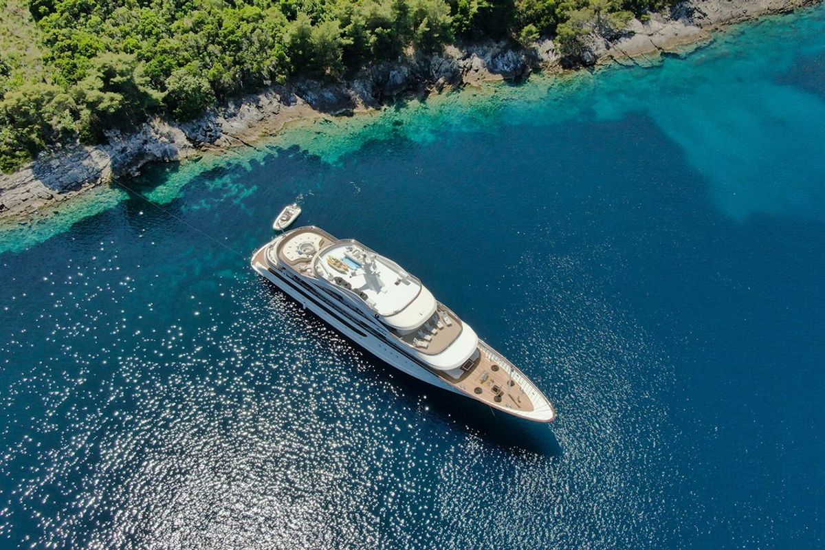 Exterior view of Anthea, a Odisej Ltd MY Custom Anthea yacht at Split, Croatia