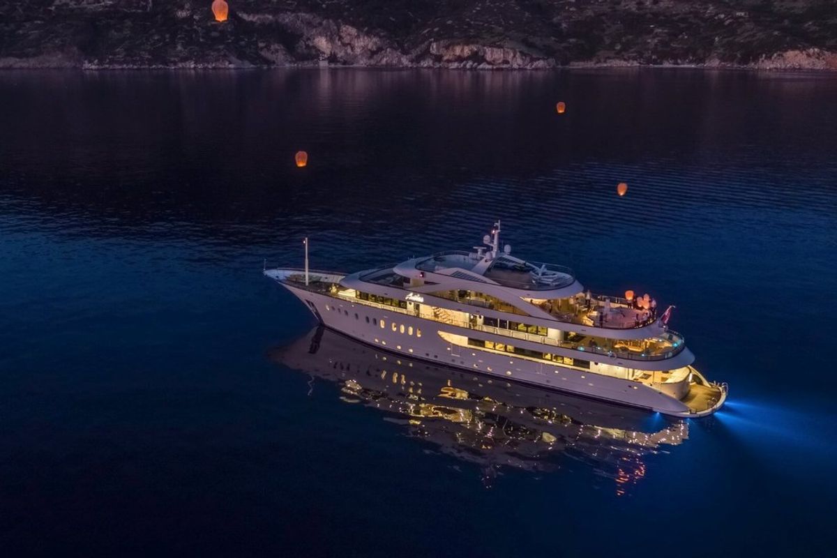 Exterior view of Anthea, a Odisej Ltd MY Custom Anthea yacht at Split, Croatia