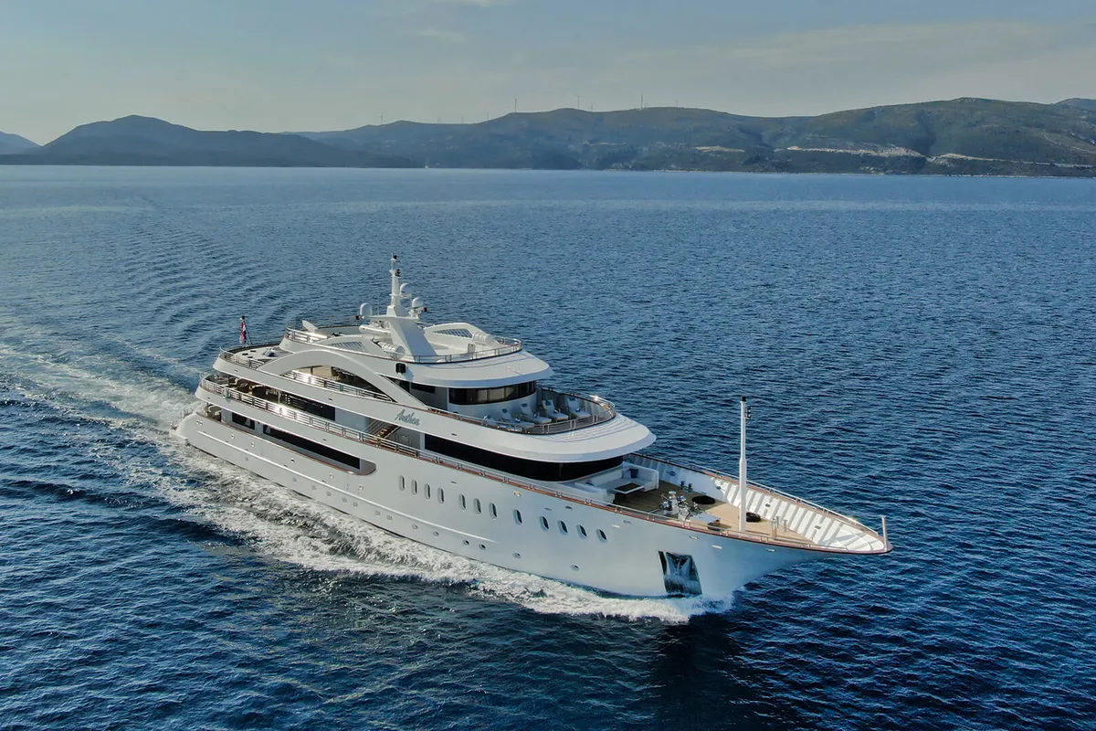 Exterior view of Anthea, a Odisej Ltd MY Custom Anthea yacht at Split, Croatia