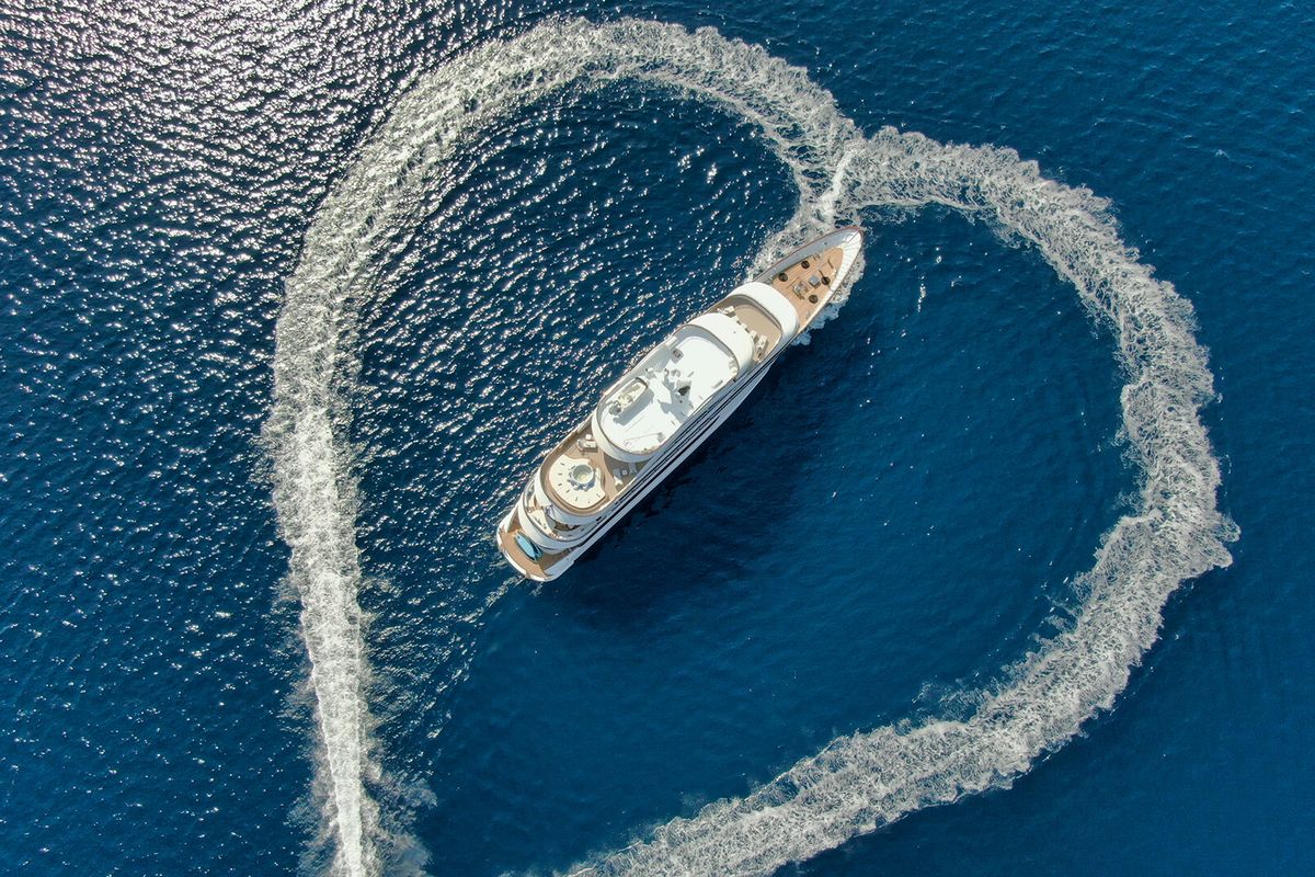 Exterior view of Anthea, a Odisej Ltd MY Custom Anthea yacht at Split, Croatia