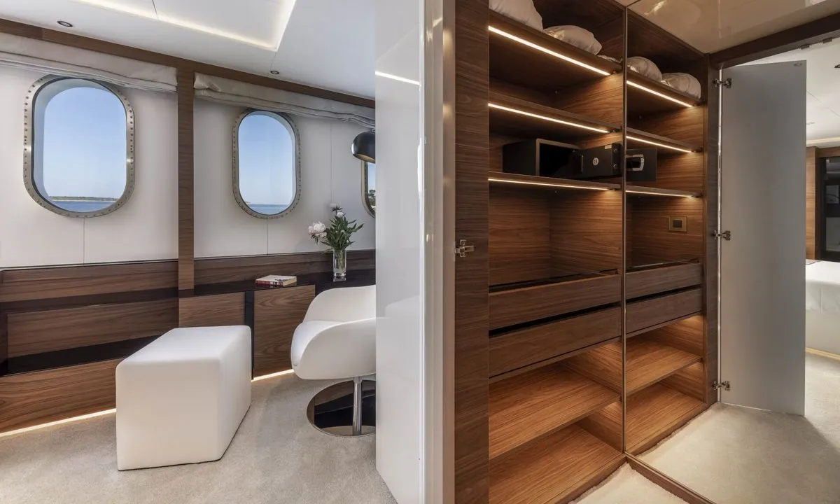 Cabin on Anthea, a Odisej Ltd MY Custom Anthea yacht at Split, Croatia