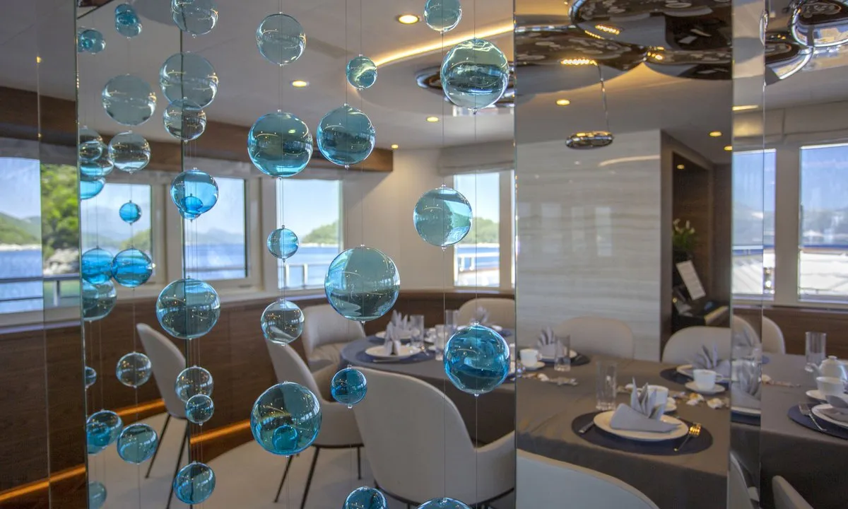 Salon of Anthea, a Odisej Ltd MY Custom Anthea yacht at Split, Croatia
