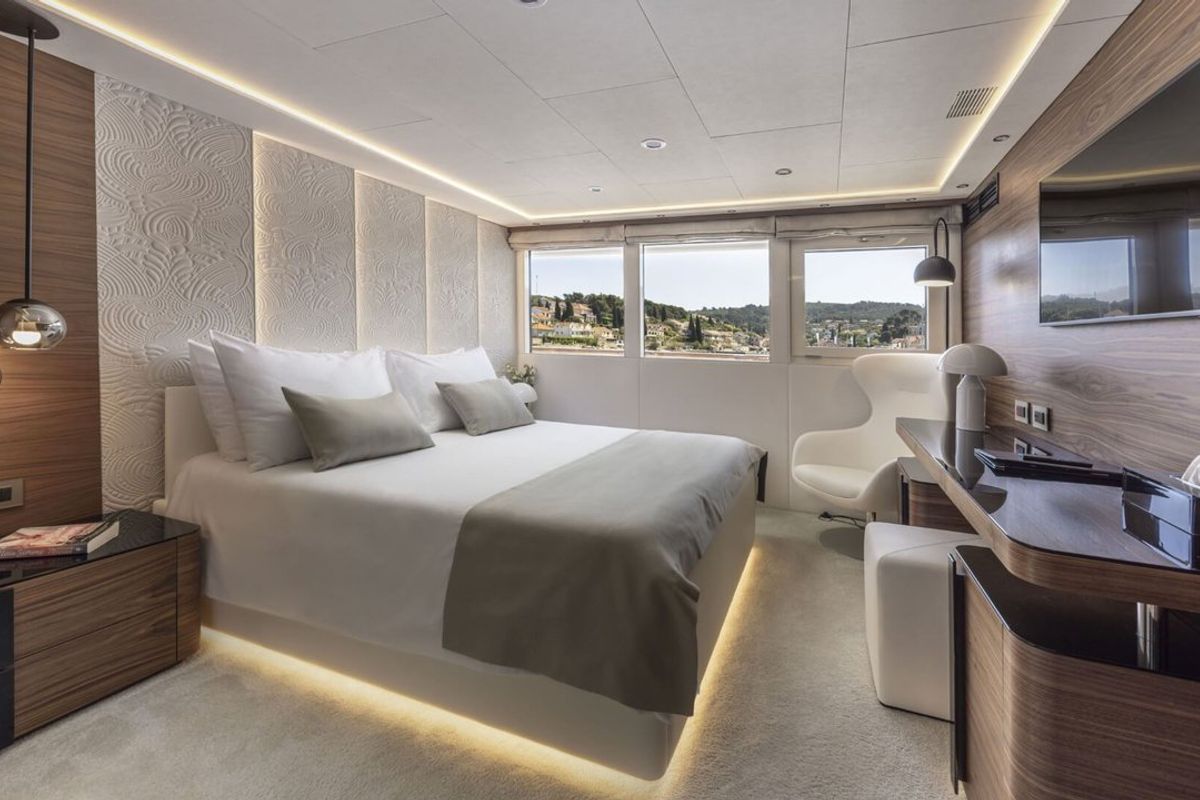 Cabin on Anthea, a Odisej Ltd MY Custom Anthea yacht at Split, Croatia