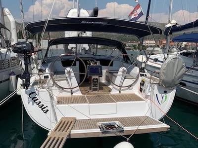 Cockpit of Cassis, a Hanse Yachts Hanse 388 sailboat at Seget Donji, Croatia
