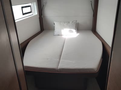 Cabin on My Tina, a Lagoon 46 catamaran at Kontokali, Greece