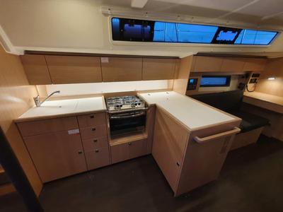 Galley of ERMIS, a Bavaria C42 sailboat at Municipal Unit of Lefkada, Greece