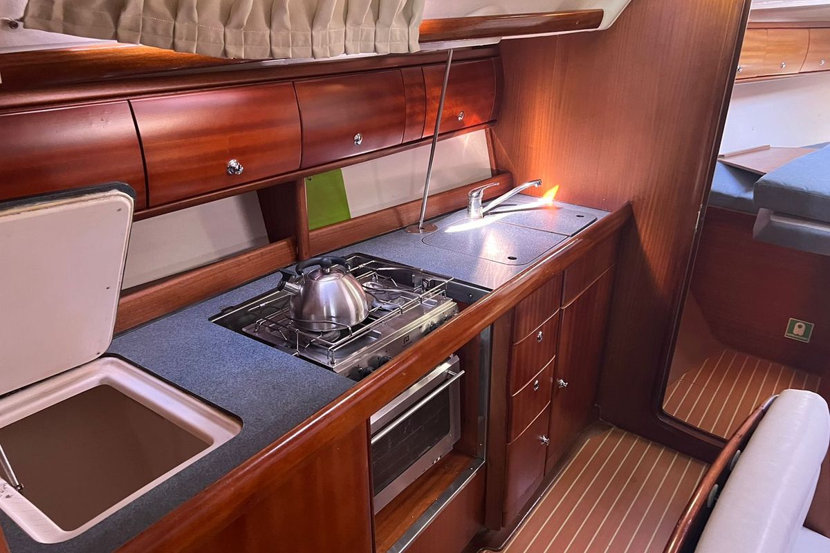 Galley of Limnos, a Bavaria 38 sailboat at Athens, Greece