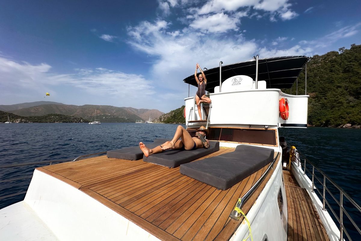 Deck of AYKEN, a Custom Made Ayken yacht at Bakırköy, Turkey